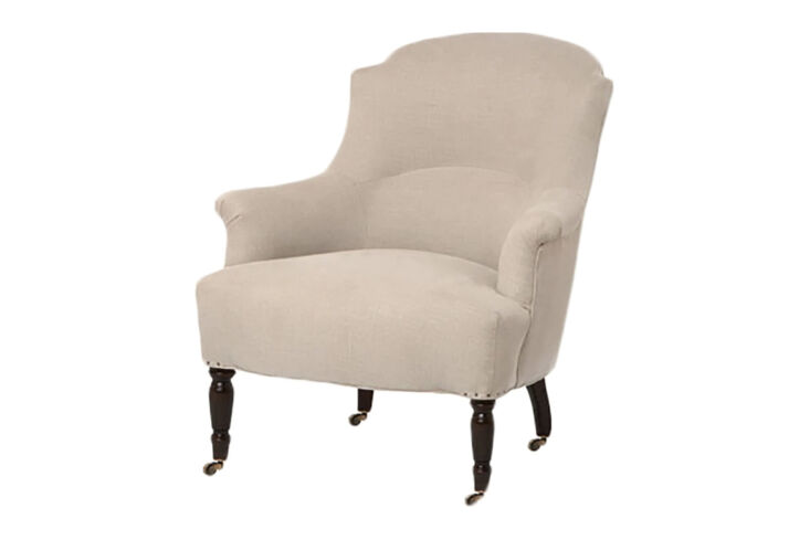 the john derian tulip chair is \$5,505 for the linen upholstery. 23