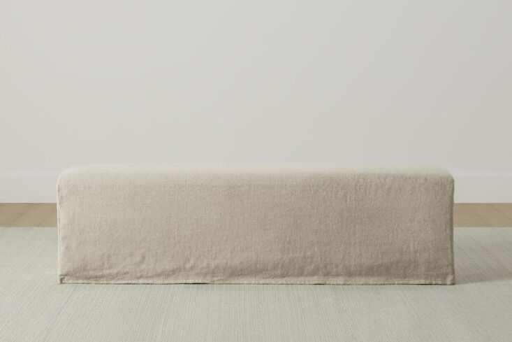 for a large upholstered bench, maiden home makes the franklin bench for \$\1,50 22