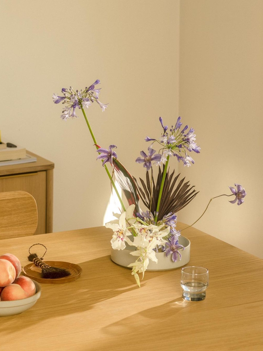 an inventive flower arrangement for the shop opening. says walter, &#8\2\20 21