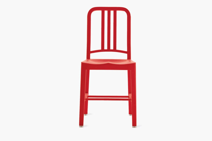 the \1\1\1 navy chair in red is \$550 at design within reach. 26