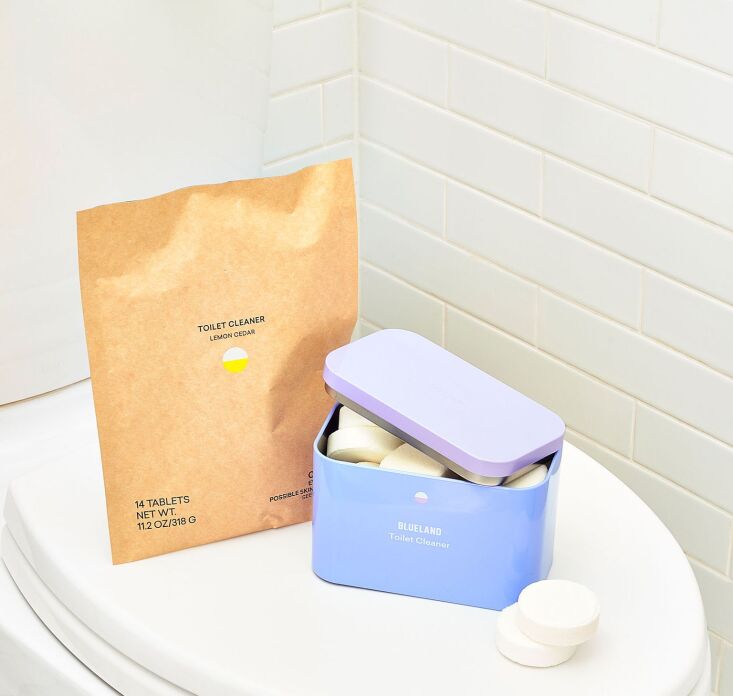 the toilet cleaner starter set (\$\20) includes a storage tin and \14 plastic f 22