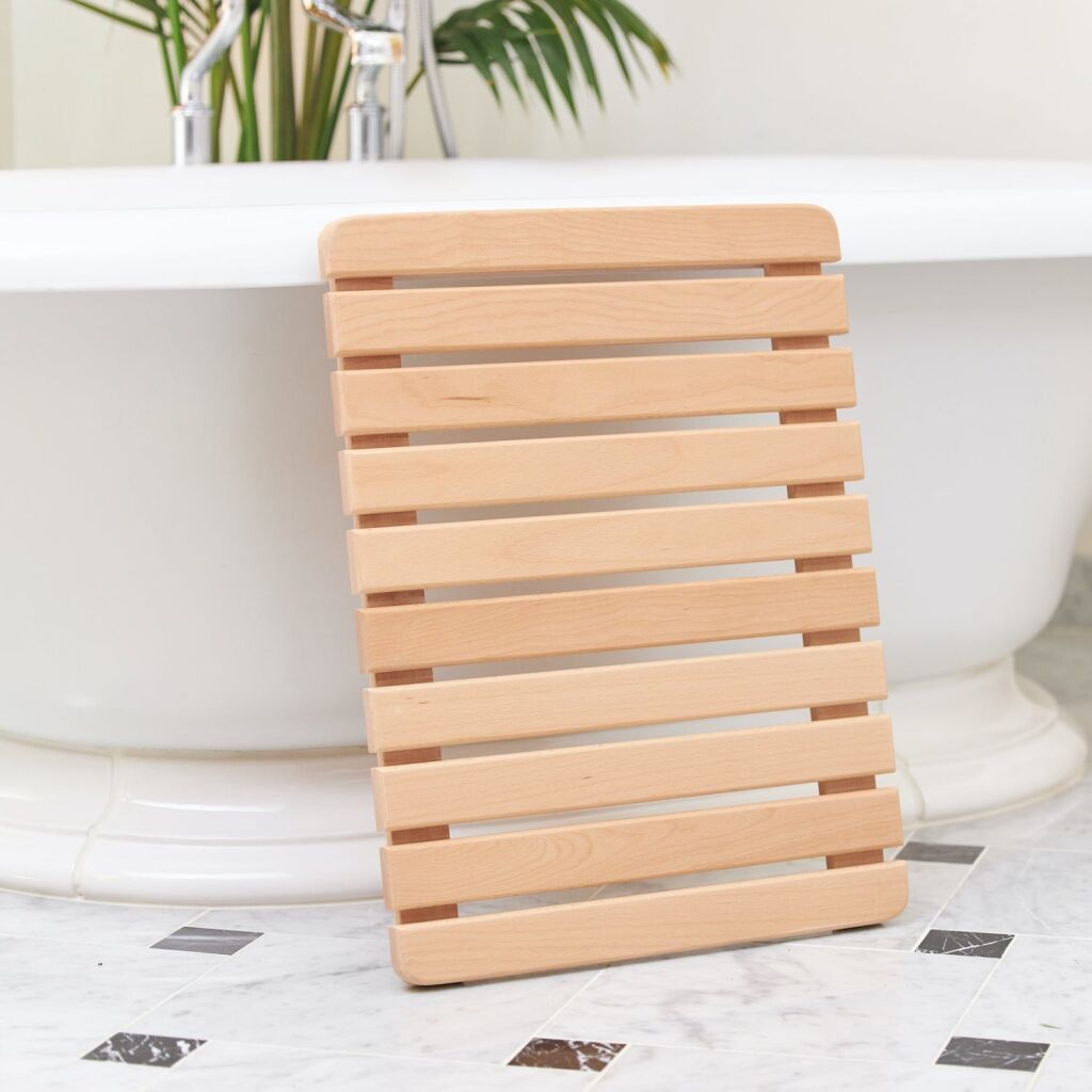10 Easy Pieces Wooden Bath Mats Remodelista