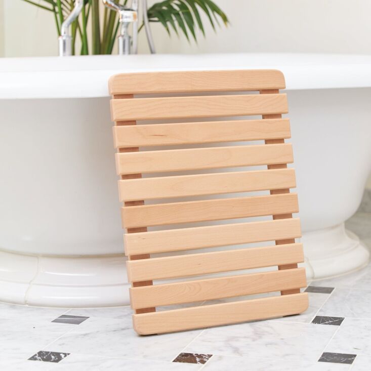 10 Easy Pieces Wooden Bath Mats Remodelista