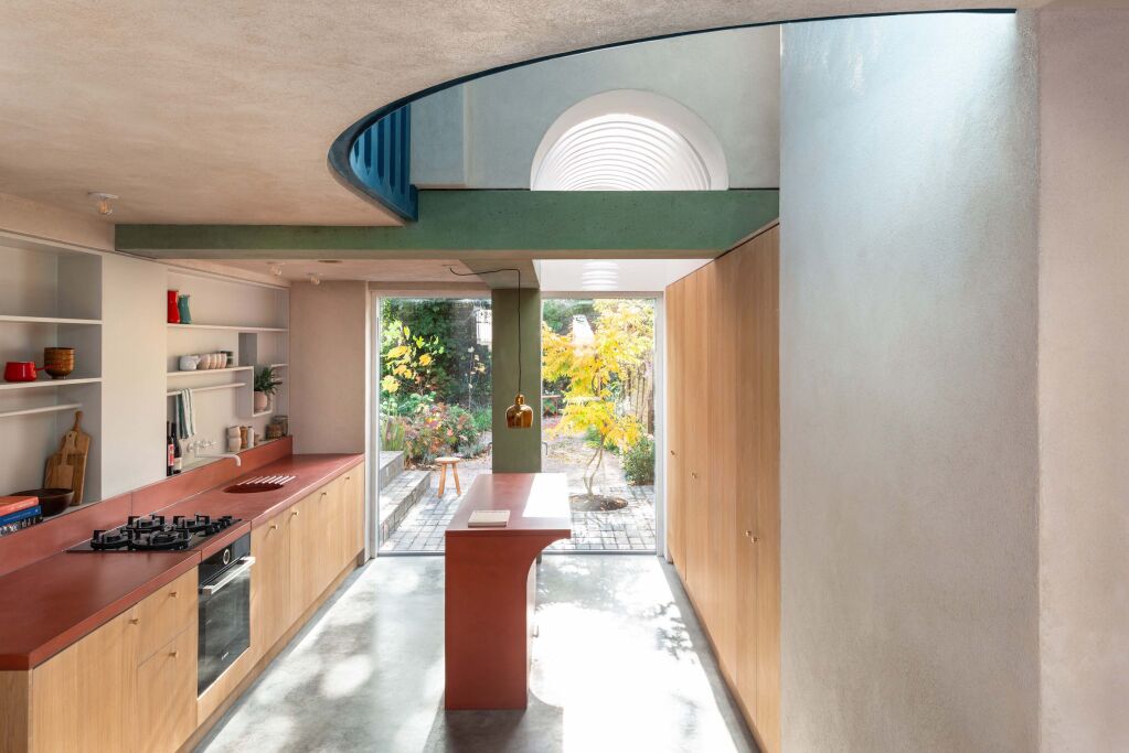 Steal This Look: A Colorful Concrete Kitchen in North London - Remodelista