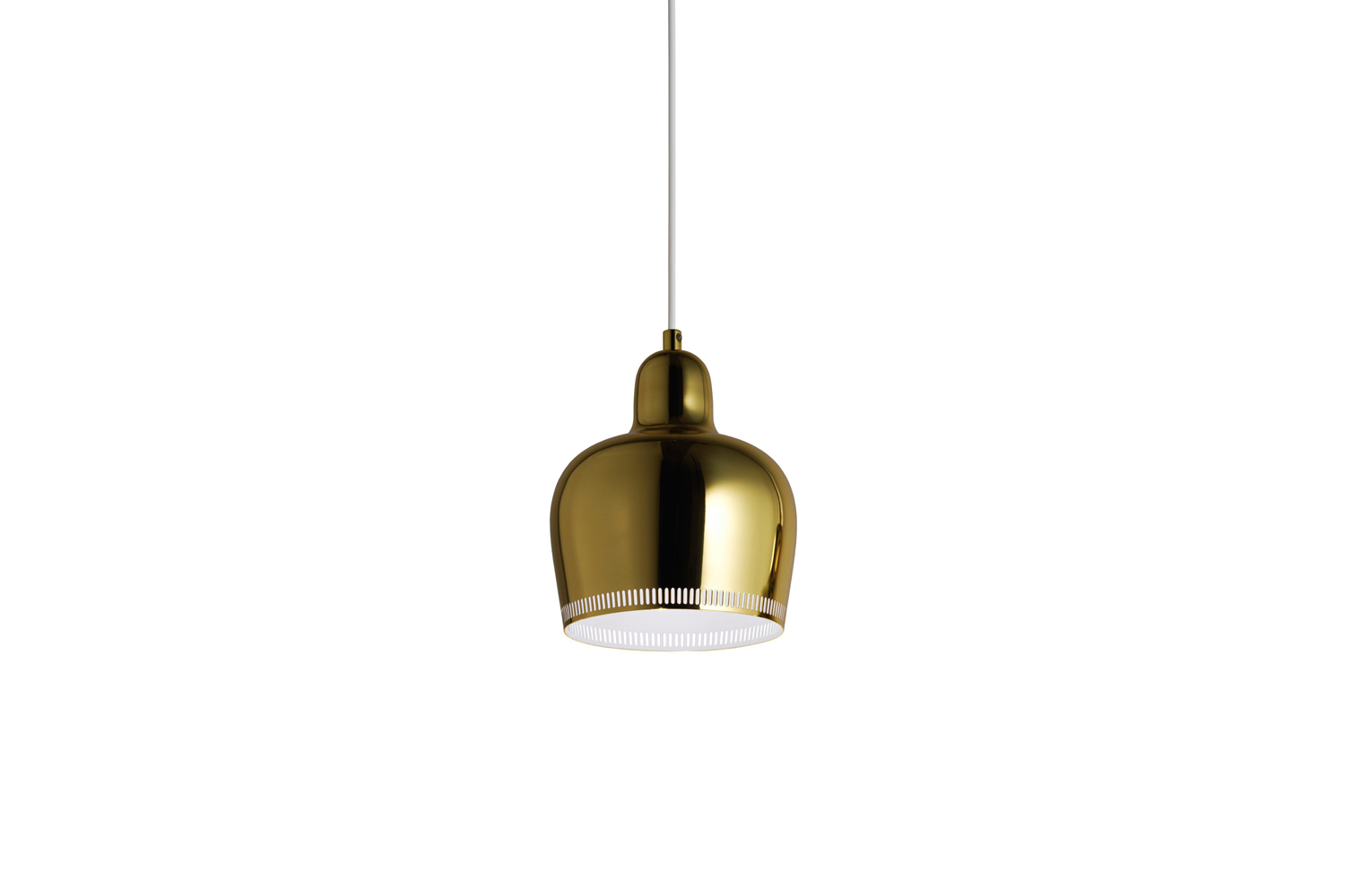 the aalto pendant a330s golden bell savoy is \$563 at finnish design shop. 26