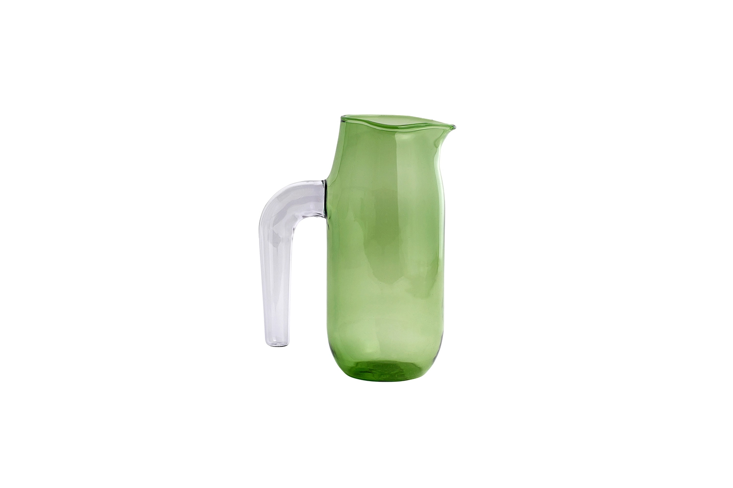 the hay jug lilac handle green is \$50 at finnish design shop. 27