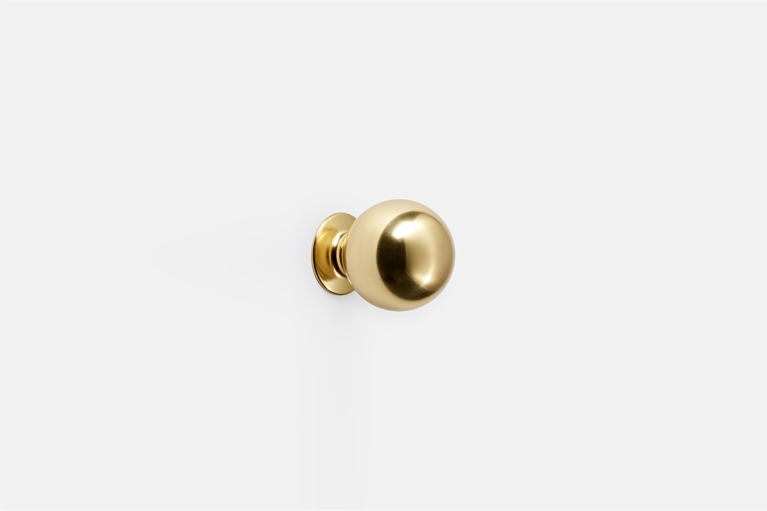 the ball cabinet knob, available in aged or unlacquered brass, is \$\19 at reju 17