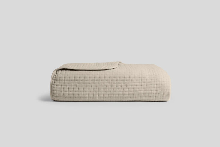 the lightweight air cotton coverlet from parachute is made from triple layer co 18