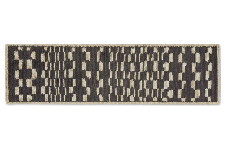 similar to the checkerboard moroccan rug, the marl handwoven moroccan wool runn 27