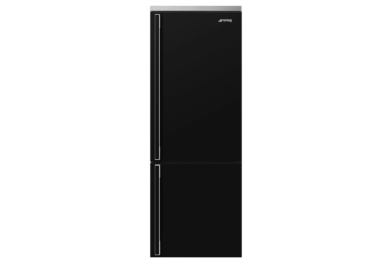 the smeg portofino freestanding refrigerator in black (fa490urbl) is \$3,499 at 22