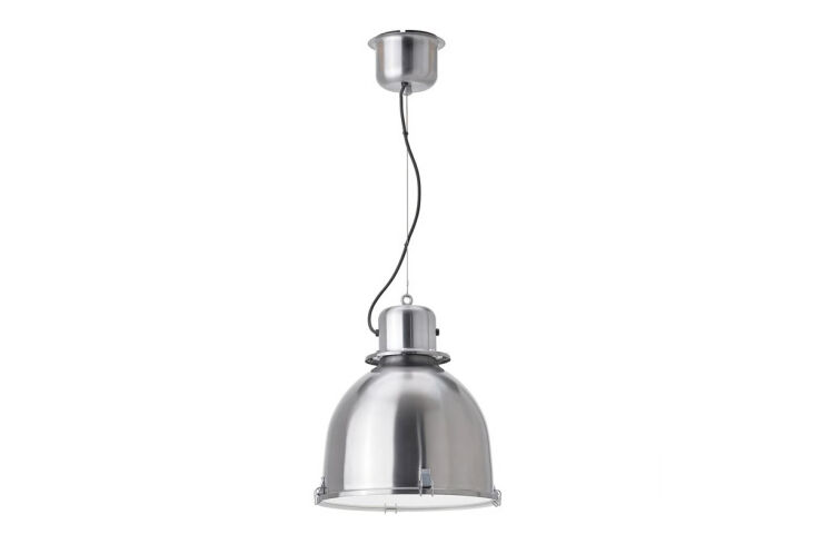ikea\2\17;s svartnora pendant light in a shiny \2\20;stainless st 24