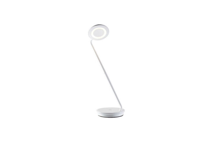 the pixo plus task lamp by fernando and pablo pardo is seen on the kitchen coun 20