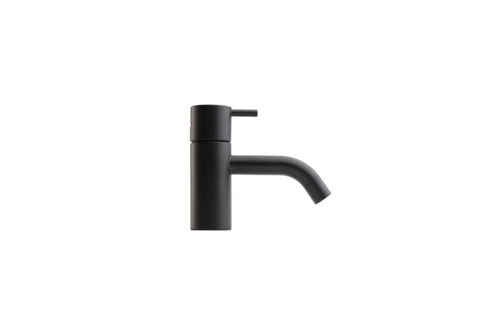 the vola bathroom faucet hv\1 \27 in matte black; \$\1,\278.75 at quality bath. 21