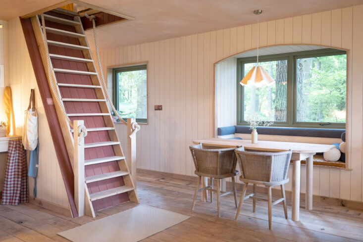 a ladder staircase leads to the top bedroom. \2\20;we couldn\2\17 19