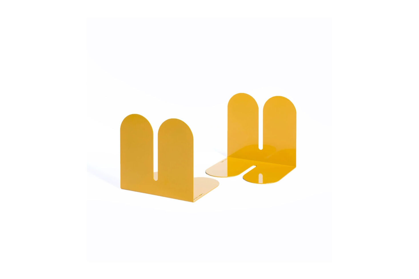Bookend Shape 10 Easy Pieces: Colorful Metal Bookends - Remodelista