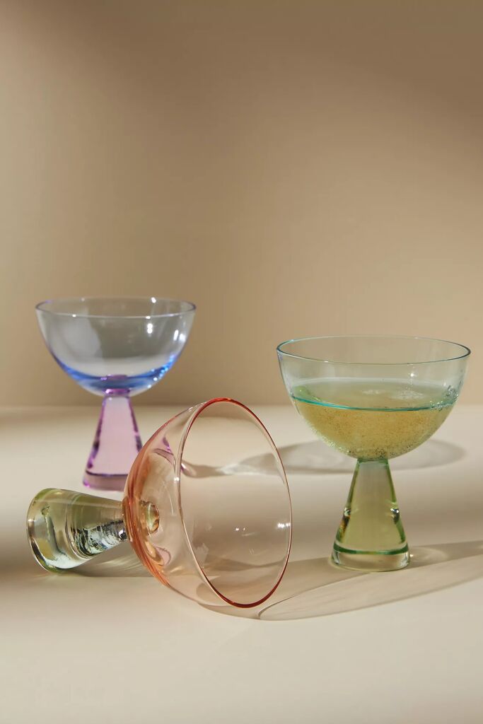 High/Low: Two-Toned Footed Glassware - Remodelista