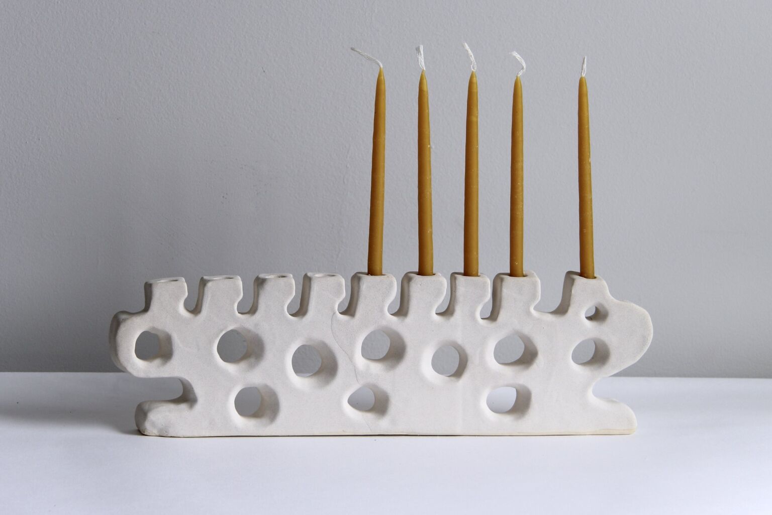 7 favorite modern ceramic menorahs