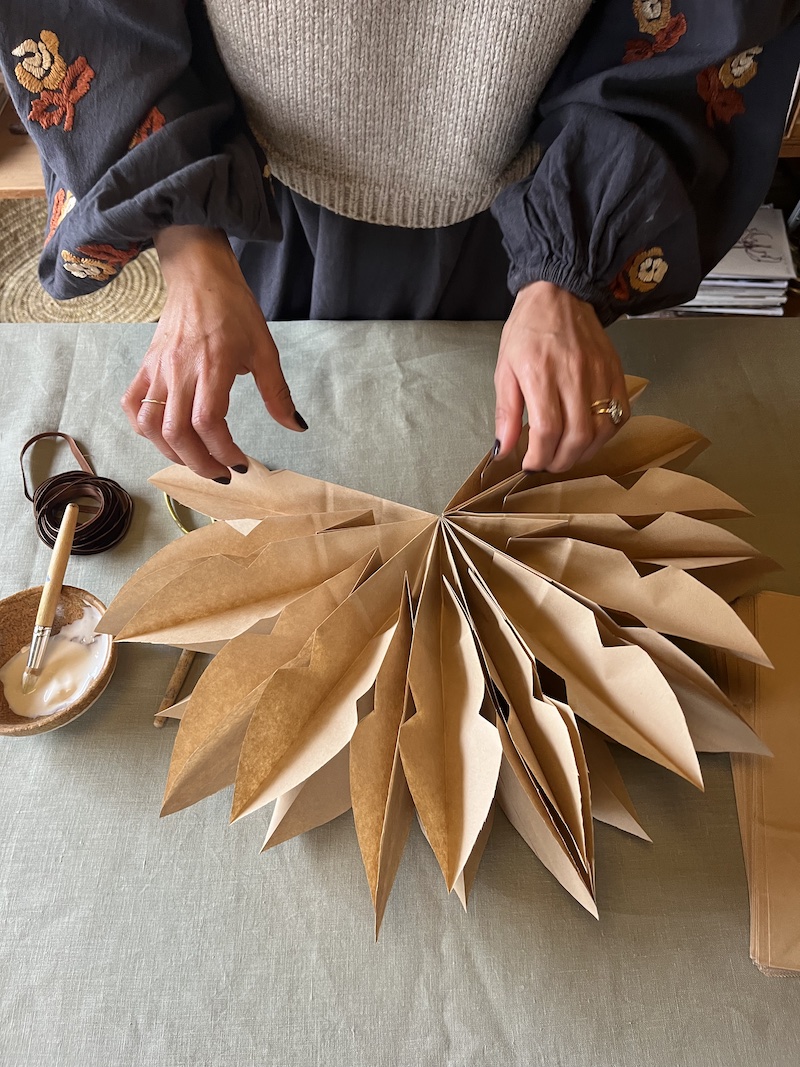 DIY: Simple and Sustainable Paper Bag Stars - Remodelista