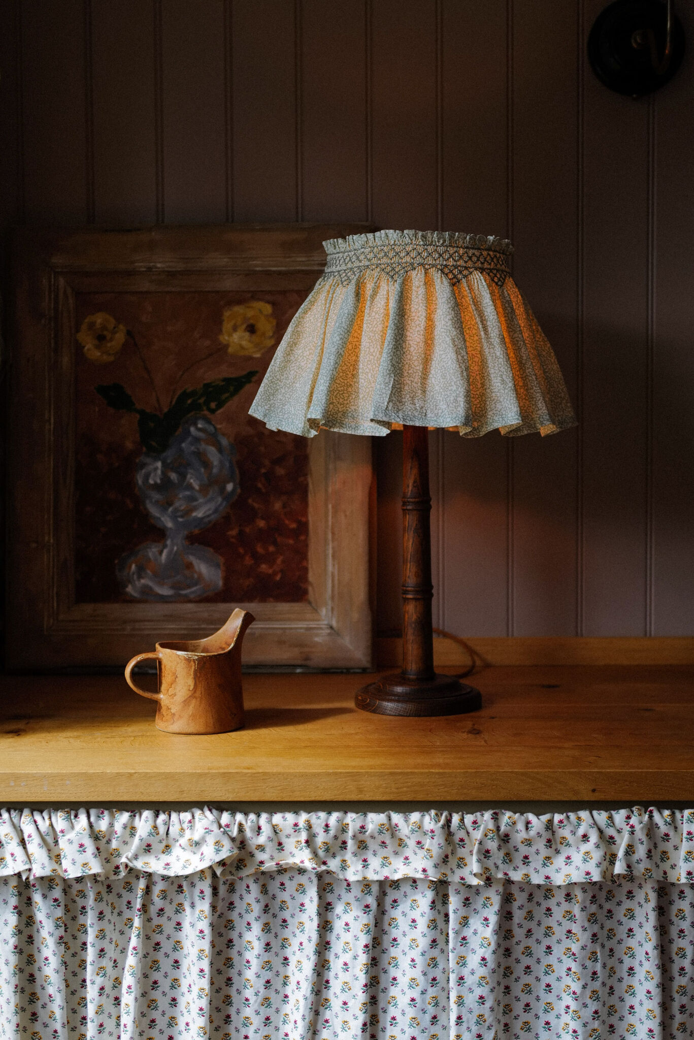 Cottage Core Lighting: Smocked Lampshades from the UK