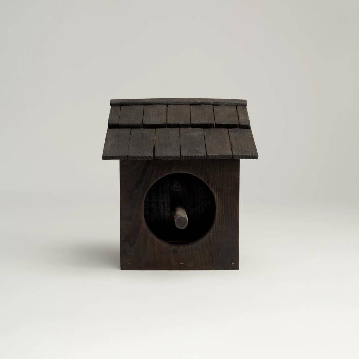 birds deserve nice houses, too. this one&#8\2\17;s done in charred timber,  18