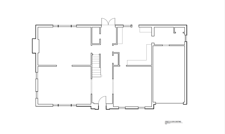 the downstairs was formally divided with the two living rooms to the left of th 33