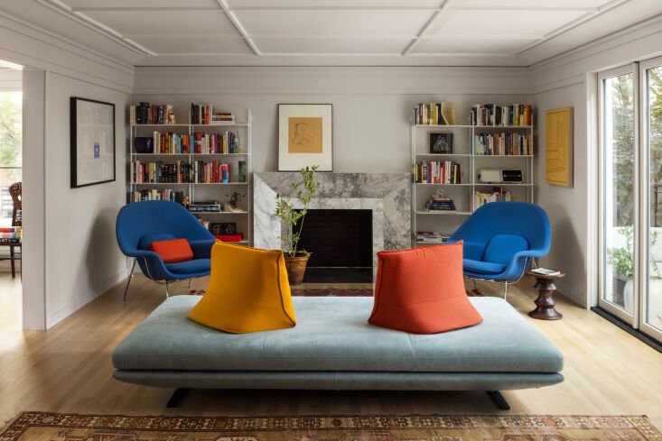 a ligne roset\2\17;s prado sofa and saarinen womb chairs add primary col 20