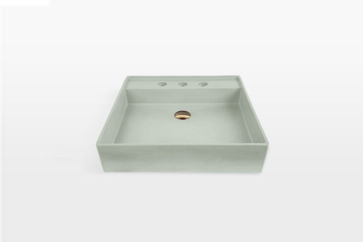 the monterey \20 inch single sink is available in a wide array of hues; \$899 f 23
