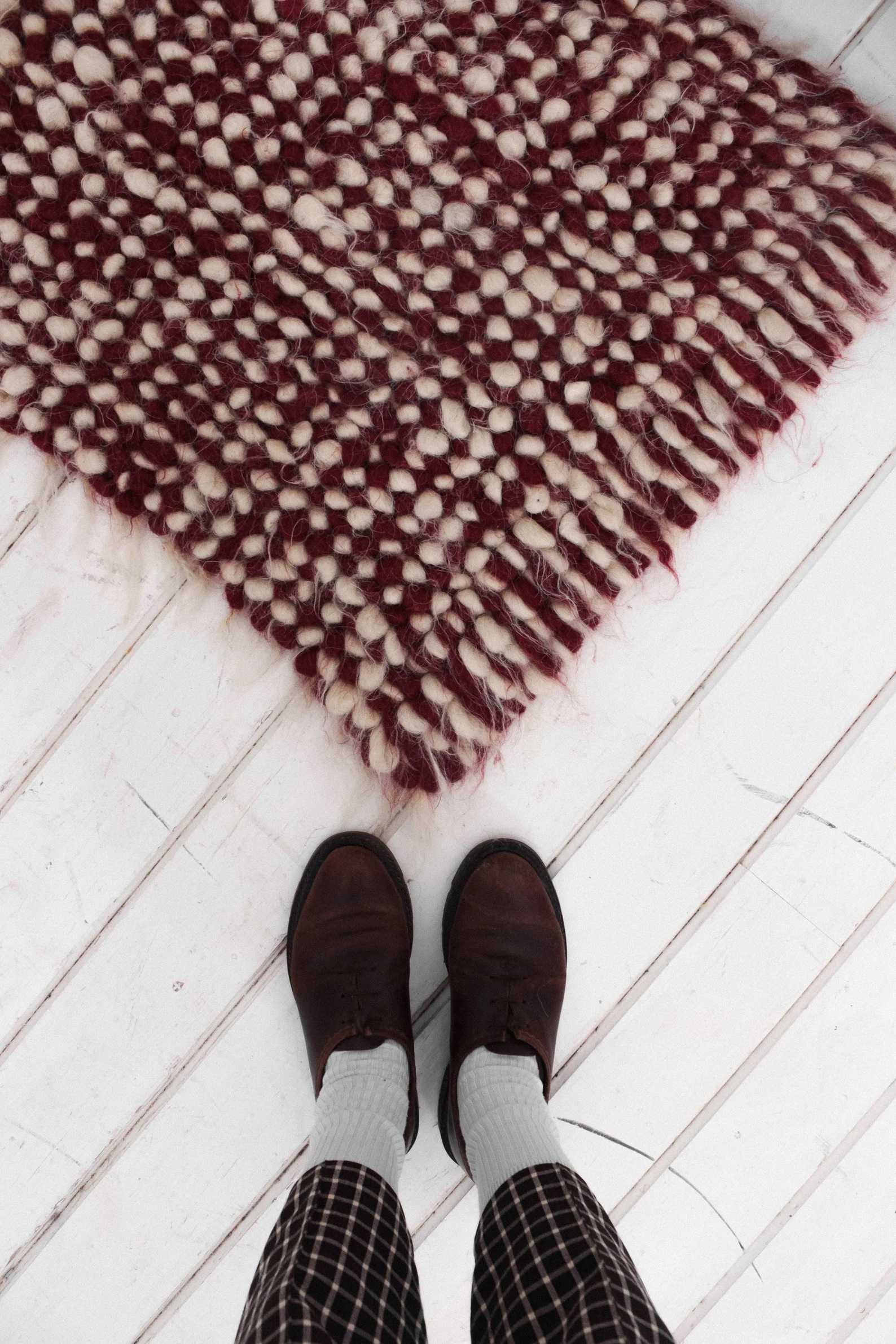 Wool Through Rugs Now Admiring: Wool Throw Rugs for Warmth Underfoot - Remodelista