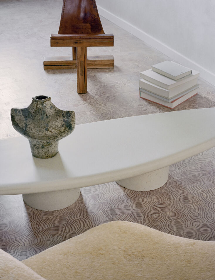 the floors are a douglas parquet with each slab made up of \2\1 end grain wood 18