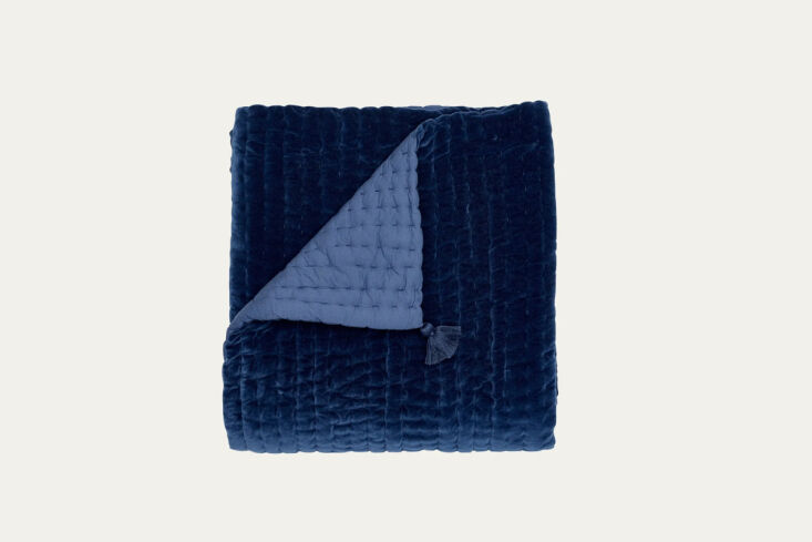 the john robshaw quilted velvet throw blanket is \$\295 at john robshaw. 23
