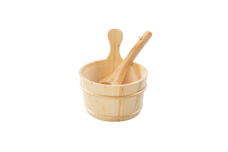the durasage sauna wooden bucket and ladle kit is designed with a permanent pla 26