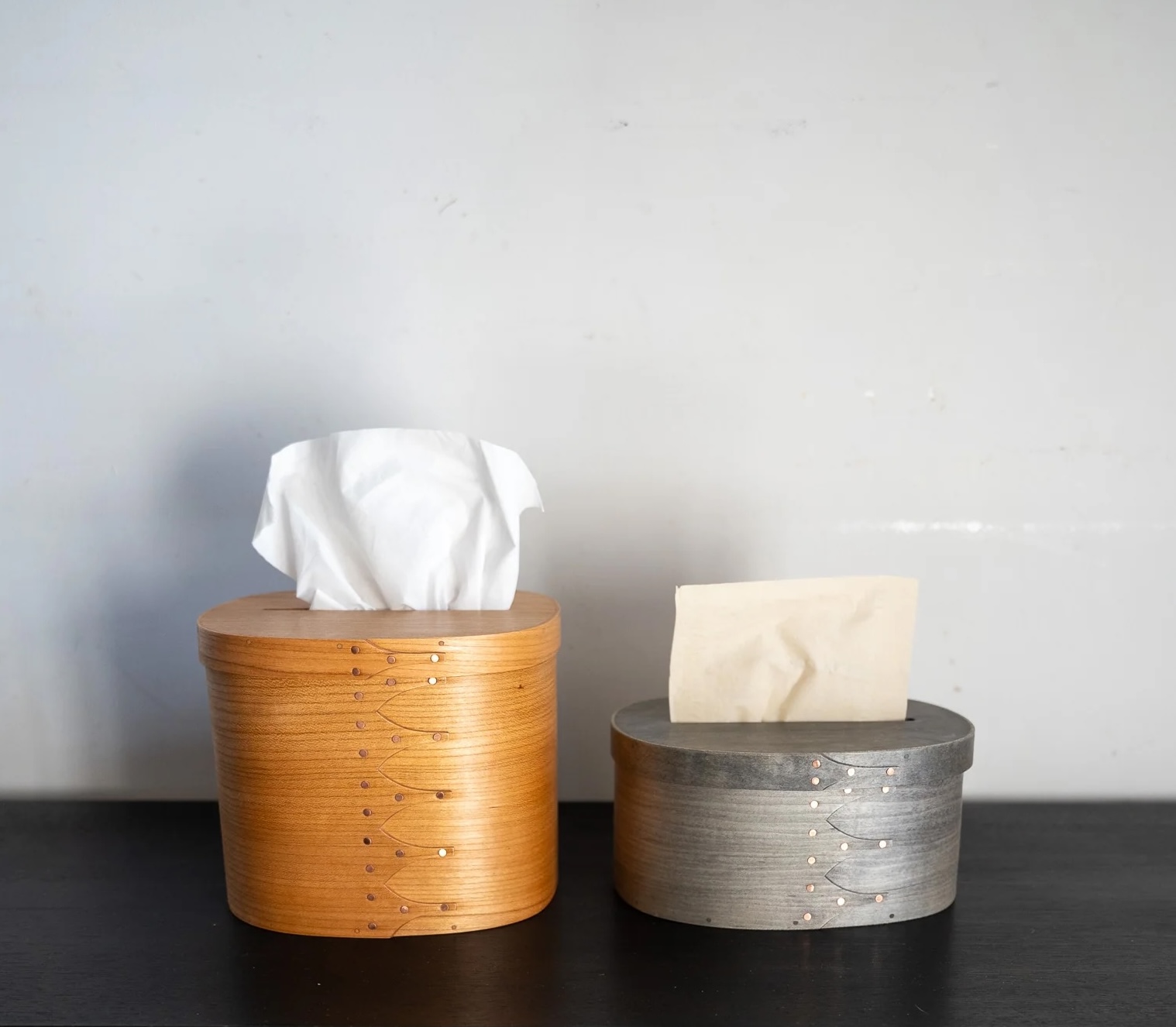 ifuji is offering these handmade tissue box cubes of american cherry and gray s 17
