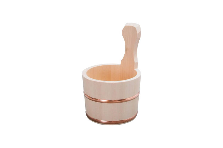 the umezawa hinoki bath bucket with handle is made with the japanese cypress wo 18