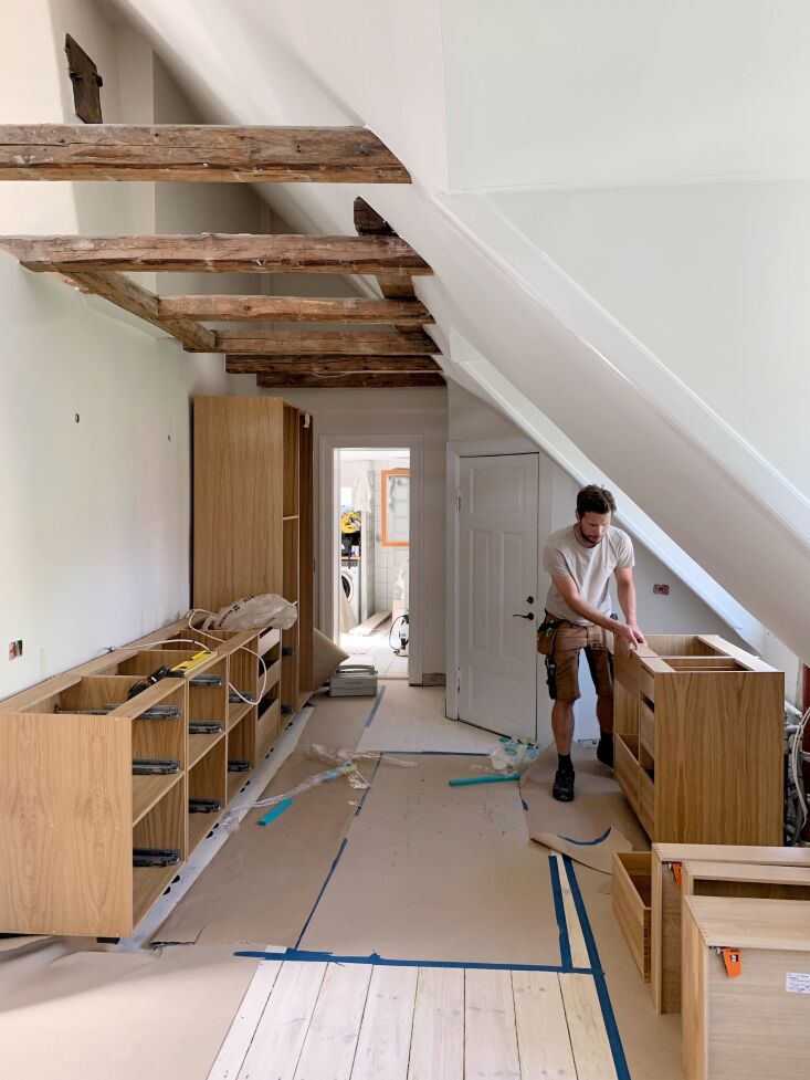 richard bourke built the kitchen to fit. 39