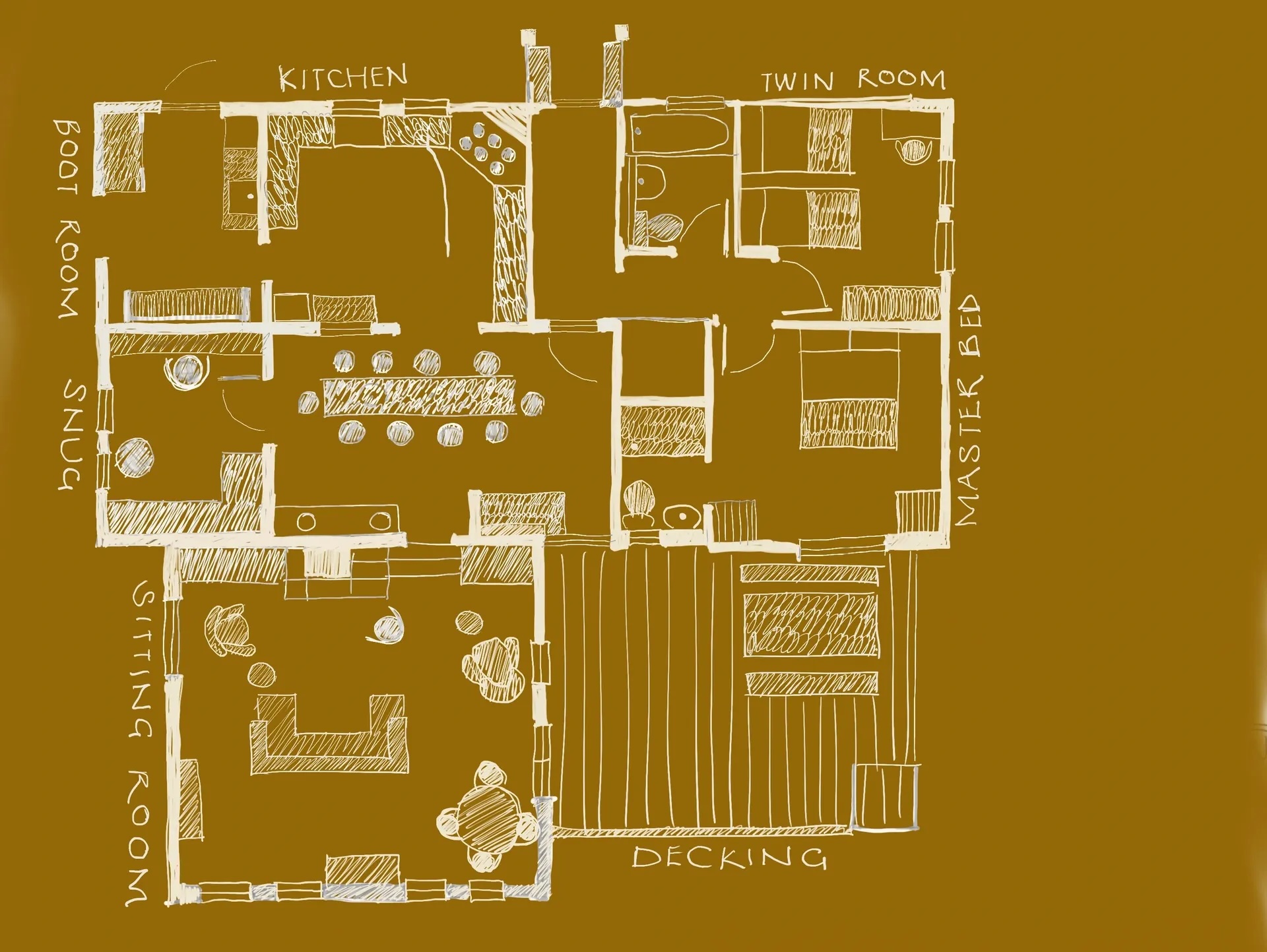 the house, illustrated by claire. 34