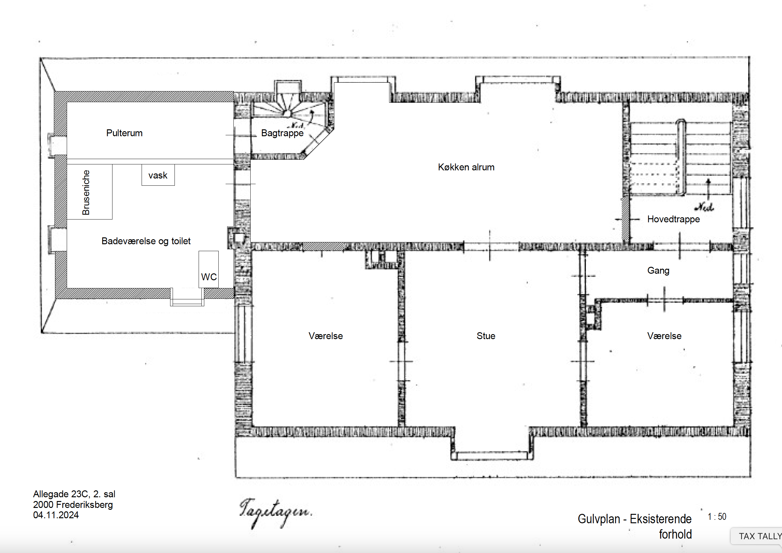 in addition to opening up the attic, freja took down a wall to create the kokke 35