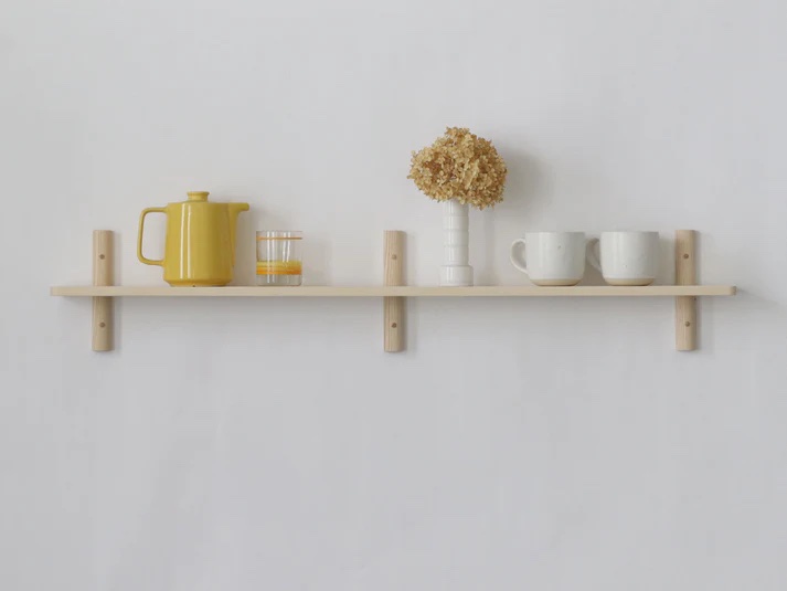the wall shelf 45 is available in white ash (oil or vintage brown finish) or wh 19