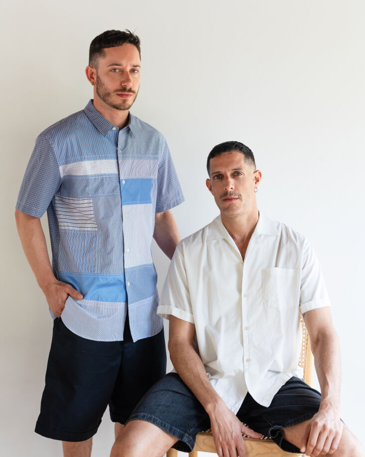 a portrait of noam (right) and daniel by chris fucile. 28