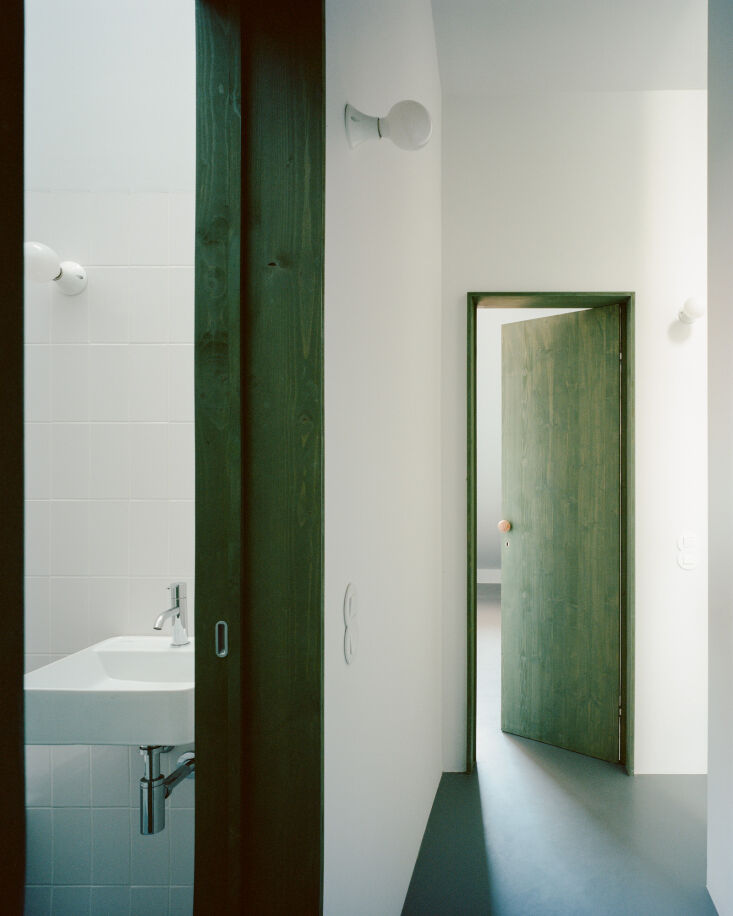 simple porcelain light sockets make for chic lighting throughout the home. for  25