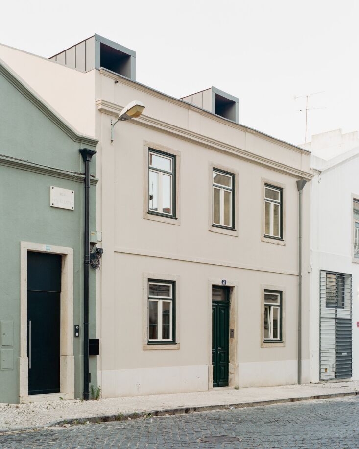 on the street facing side, there are few hints of the interventions that were u 17