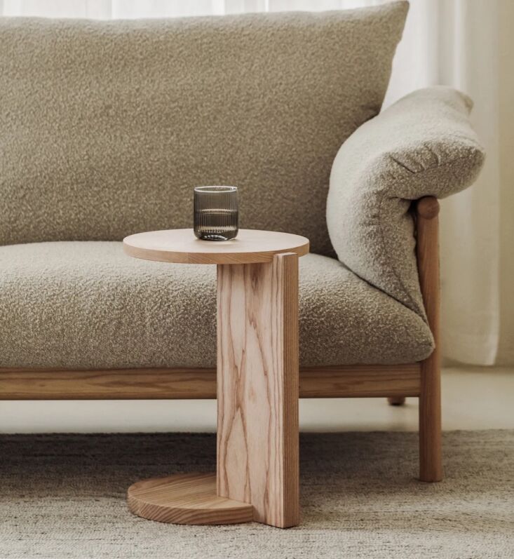 perfect for a cup of coffee. the by your side table is available in ash, black  22