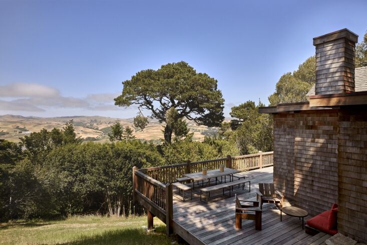 a deck with a view across west marin. 35