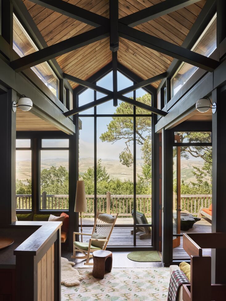 the rocking chair is the hans wegner pp\1\24 rocking web chair. the wood stools 20