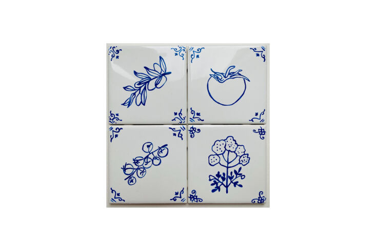 just some of the irreverent delft inspired tiles made in california by georgia 21