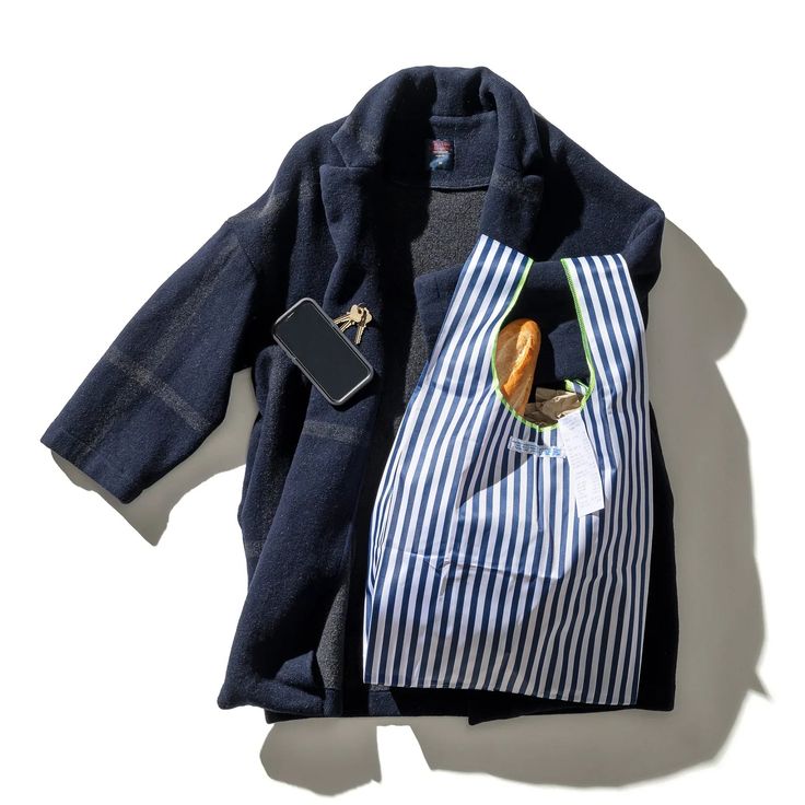 the school tie fabric bag, \$34 from the puebco online market, is made from ind 17