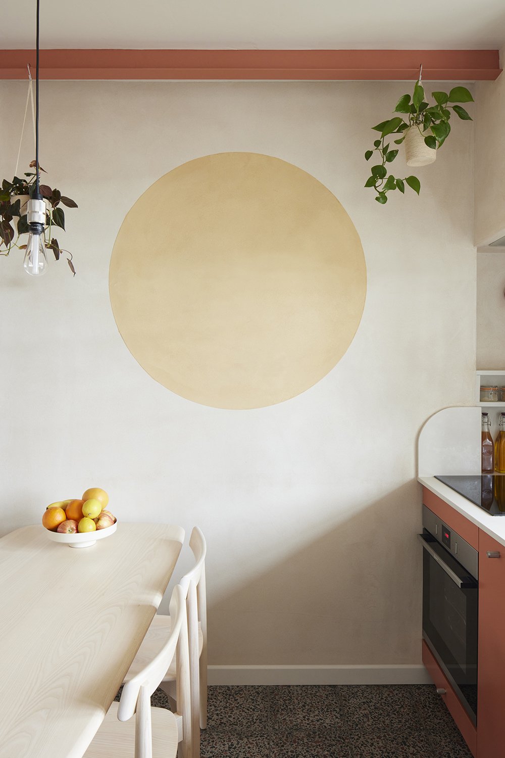 the kitchen walls and sun are finished with smooth clay plaster from clayworks  19