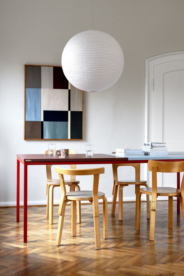 the friis x swantje hinrichsen table has a powder coated steel frame and comes  17