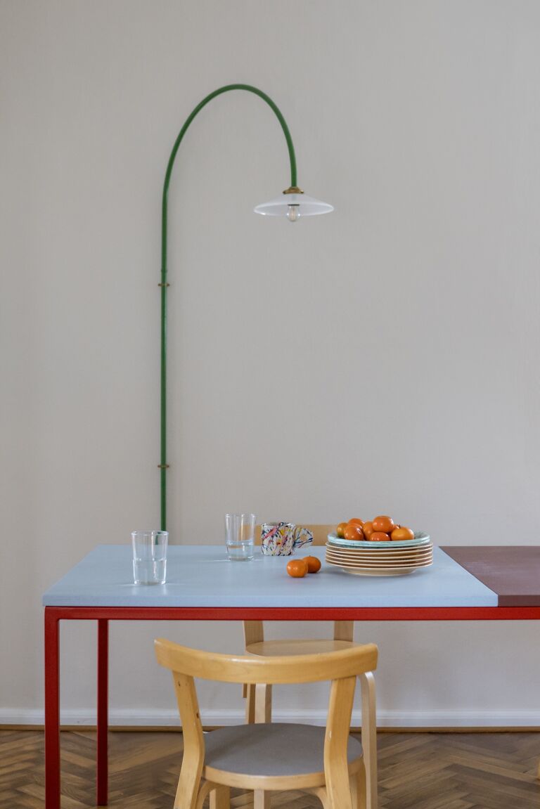 A Color-Blocked Dining Table from Germany