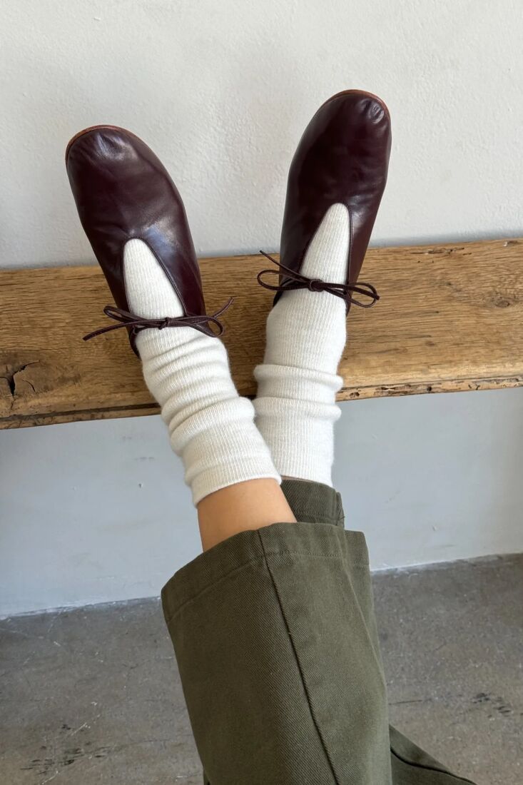 nothing beats a pair of le bon shoppe socks: a little luxury for tired feet. th 26