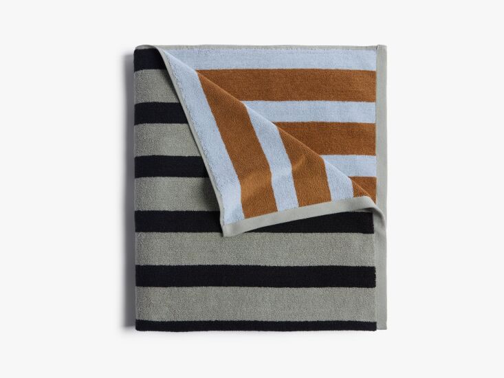 an editor favorite from the capsule: the organic cabana beach towels in sage an 19